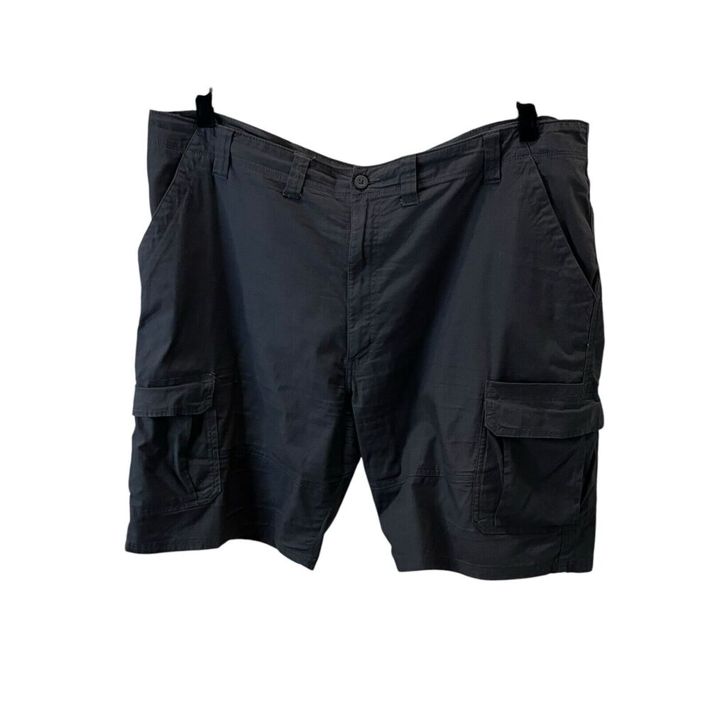 Wrangler Authentics Men's 9" Cargo Shorts Gray Stretch Size 46